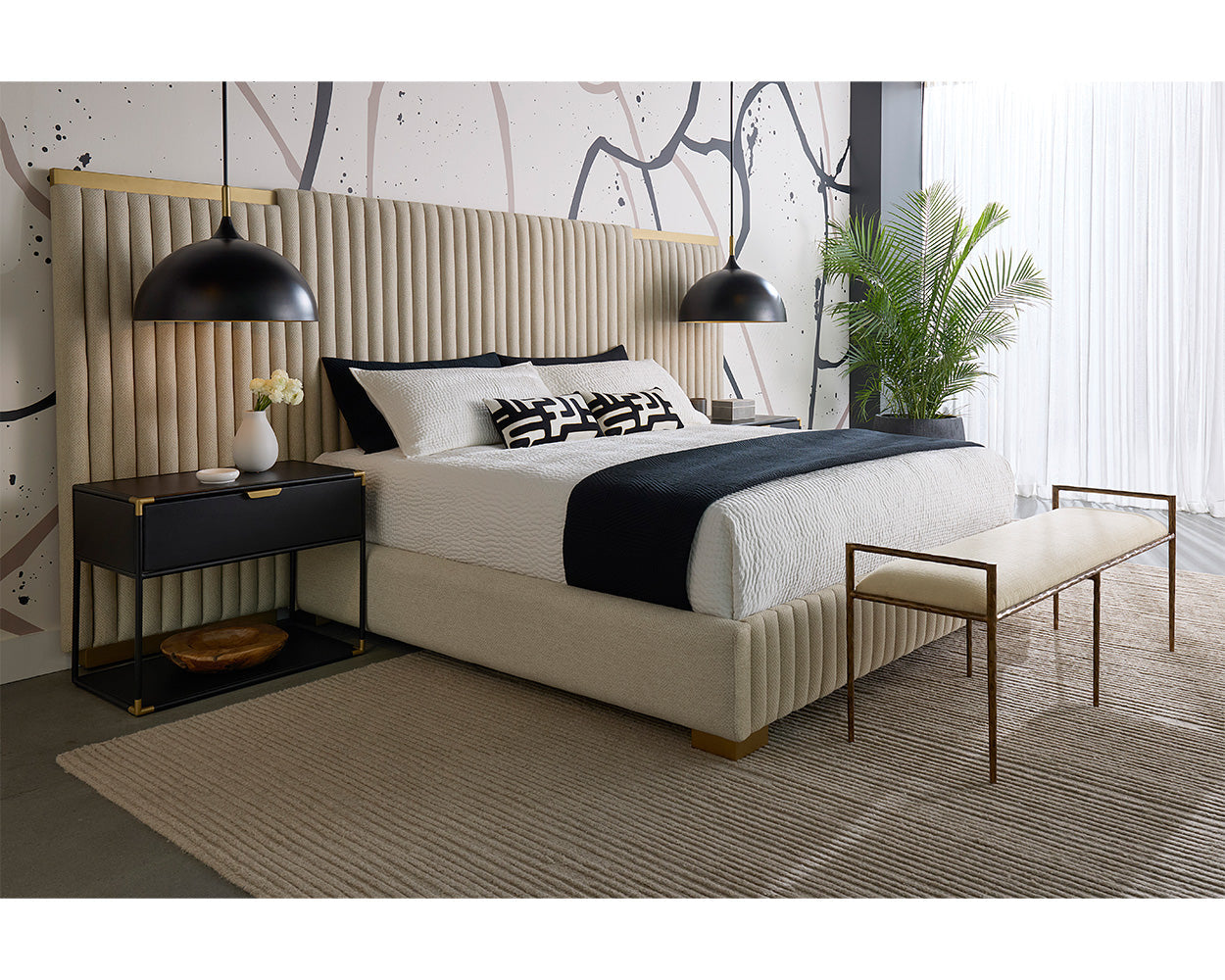 Tarrant Bed - King - Monument Oatmeal