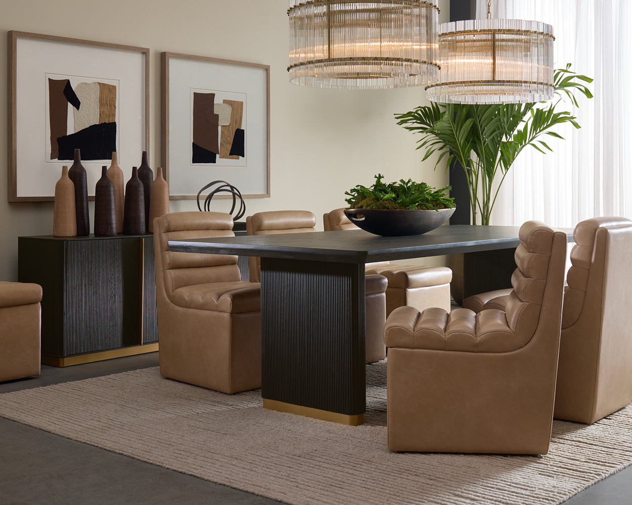 Kalla Dining Table - Rectangular - Charcoal