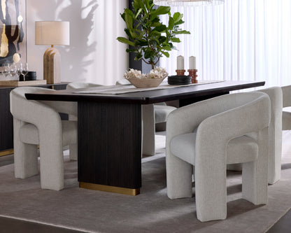 Kalla Dining Table - Rectangular - Charcoal