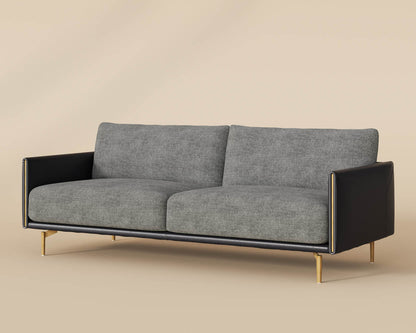 Ashi Sofa - Nash Zebra / Coal Black