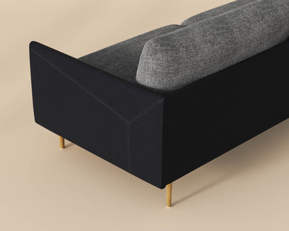 Ashi Sofa - Nash Zebra / Coal Black
