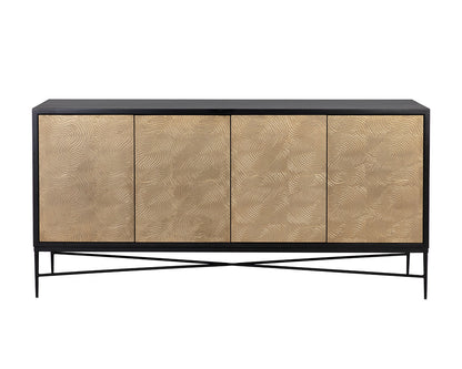 Algarve Sideboard - Black / Champagne Gold
