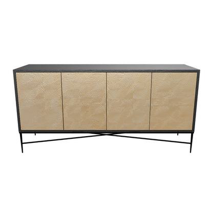 Algarve Sideboard - Black / Champagne Gold