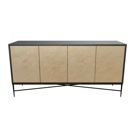 Algarve Sideboard - Black / Champagne Gold