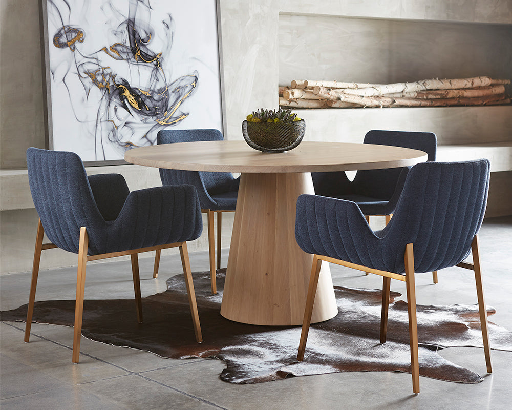 Elina Dining Table - Round - Light Oak