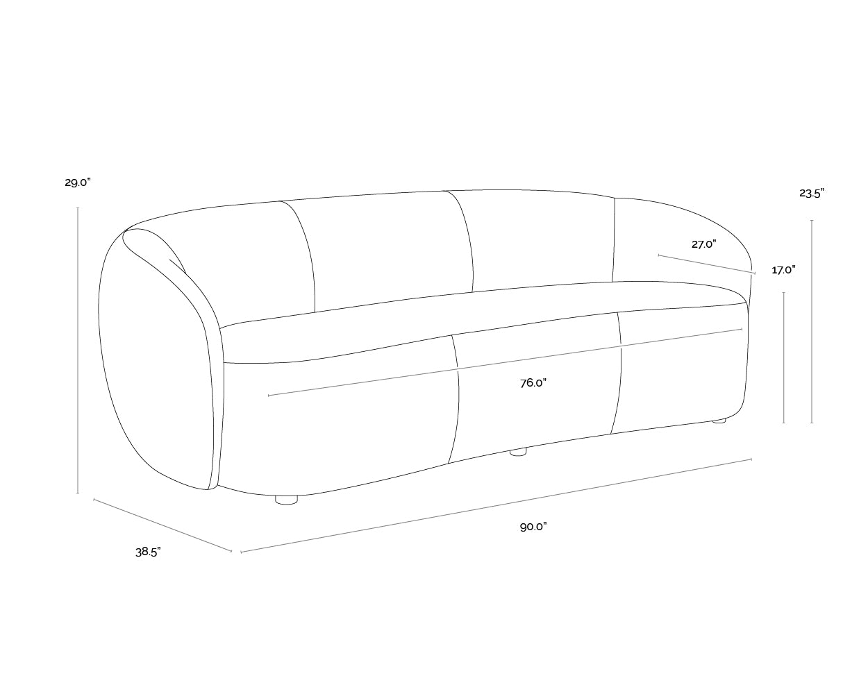 Lorne Sofa - Aline Butternut Leather
