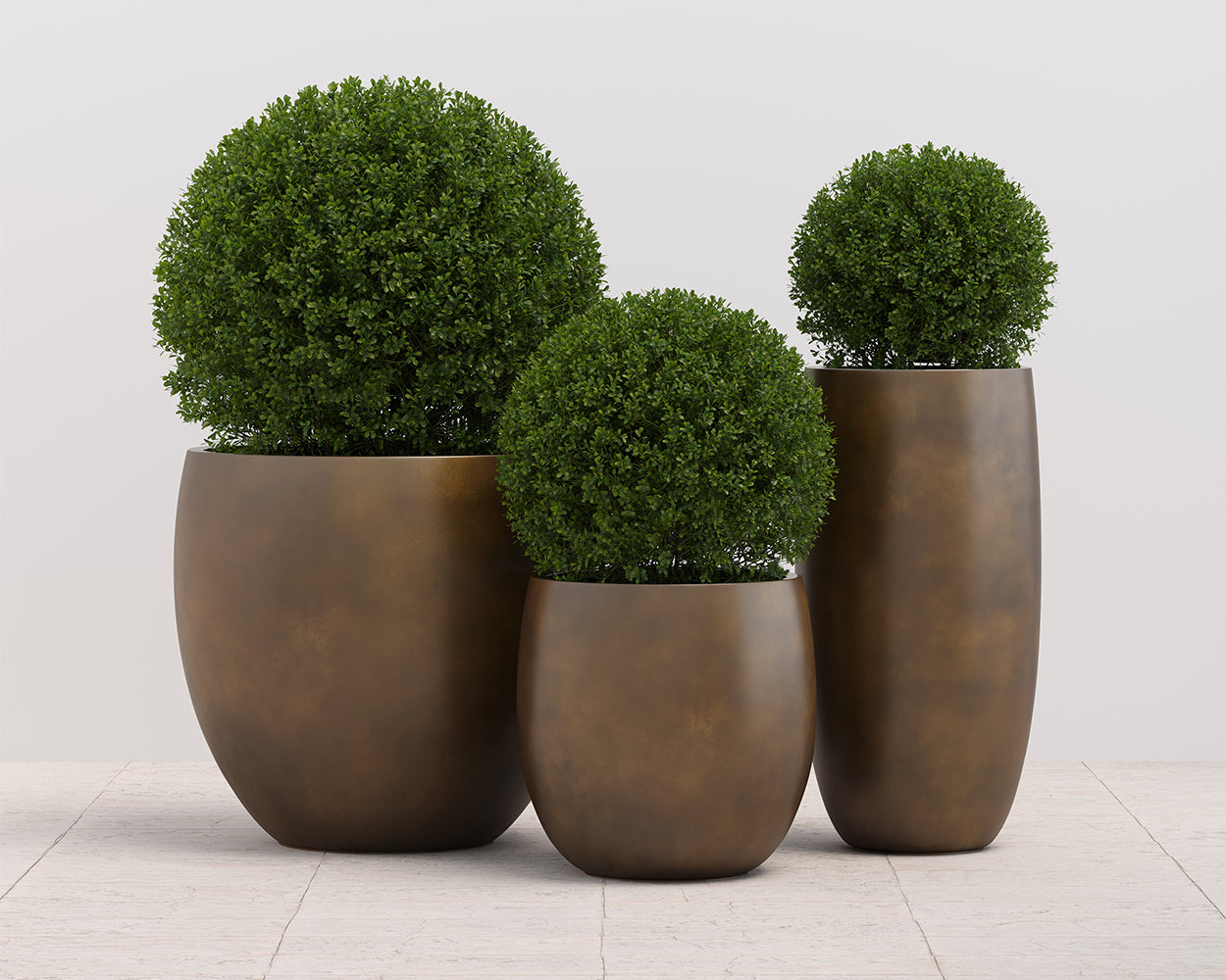 Aster Planter - Large - Antique Bronze