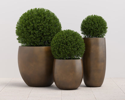 Aster Planter - Small - Antique Bronze