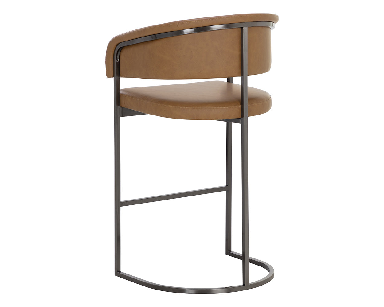Marris Barstool - Gunmetal - Milliken Cognac