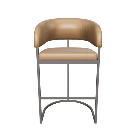 Marris Barstool - Gunmetal - Milliken Cognac