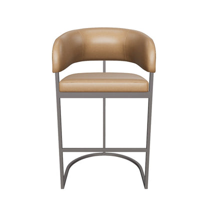 Marris Barstool - Gunmetal - Milliken Cognac