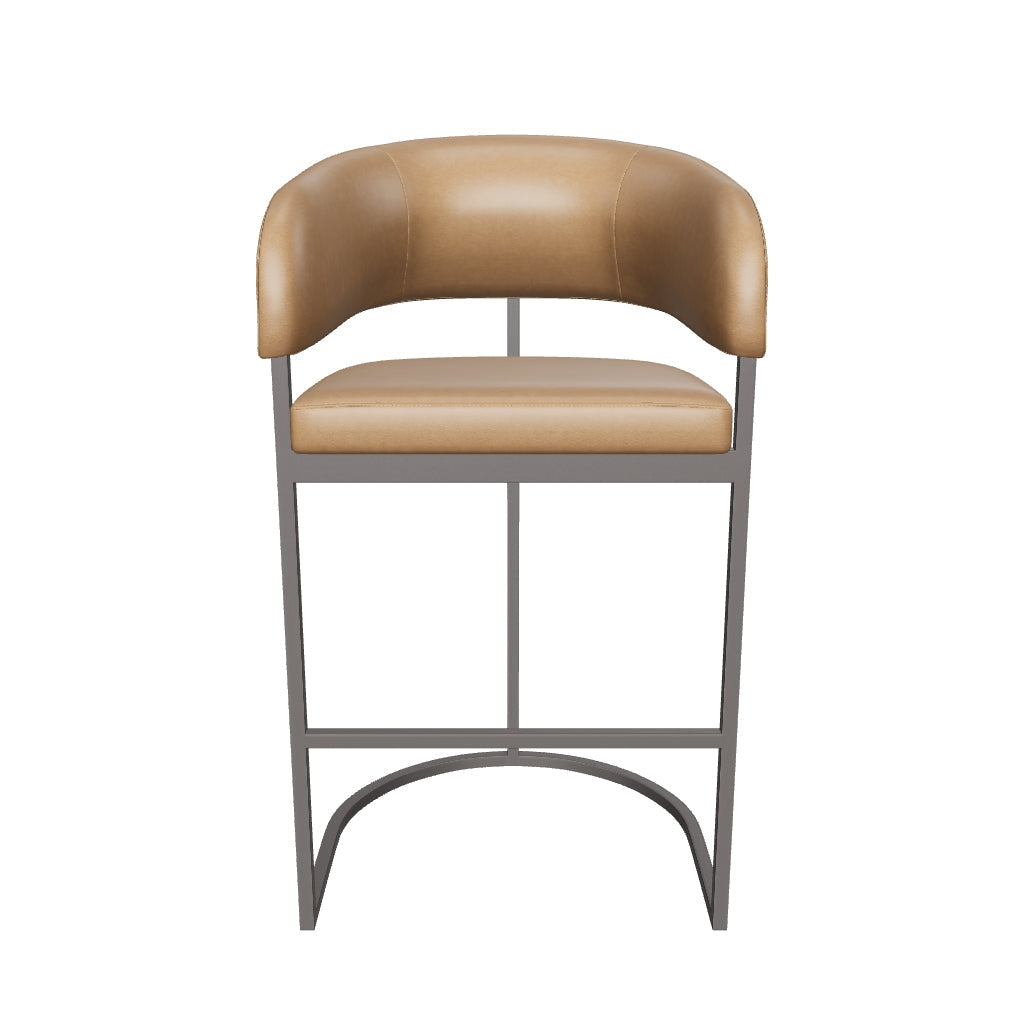 Marris Barstool - Gunmetal - Milliken Cognac
