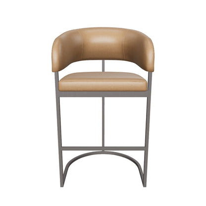 Marris Barstool - Gunmetal - Milliken Cognac
