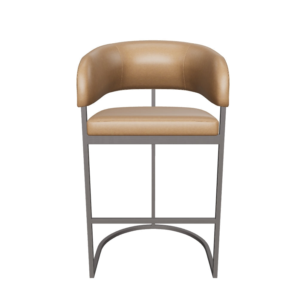 Marris Barstool - Gunmetal - Milliken Cognac