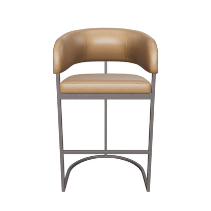 Marris Barstool - Gunmetal - Milliken Cognac
