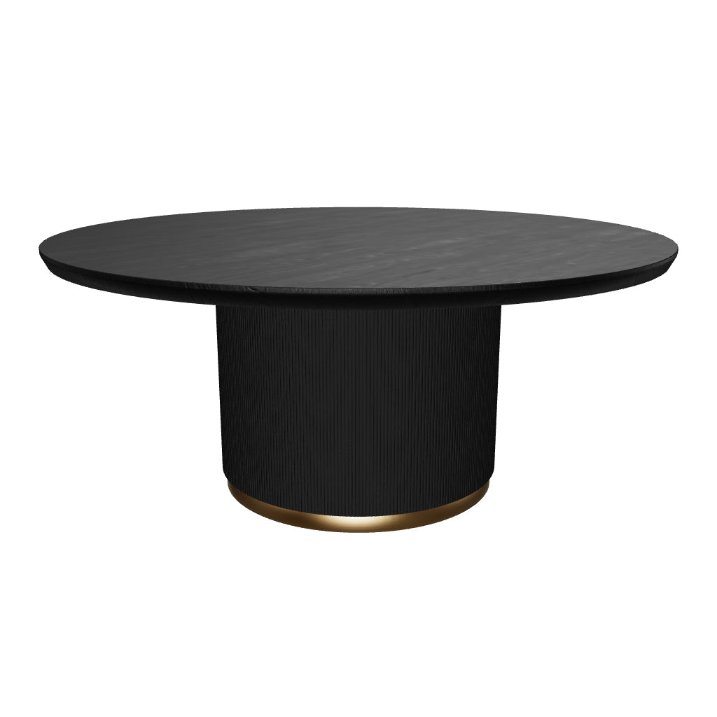 Kalla Dining Table - Round - Charcoal