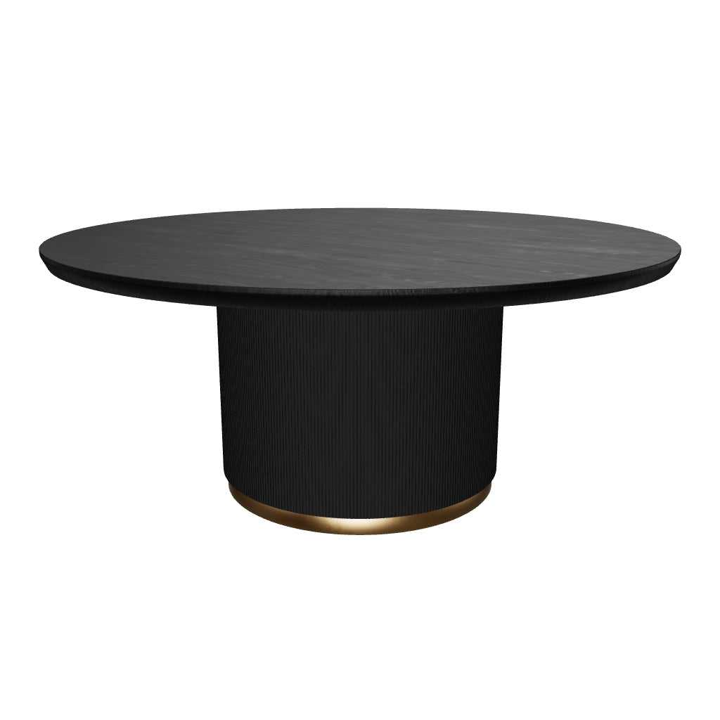 Kalla Dining Table - Round - Charcoal