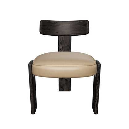 Horton Dining Chair - Dark Brown - Sahara Sand Leather