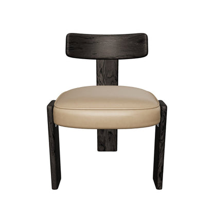 Horton Dining Chair - Dark Brown - Sahara Sand Leather