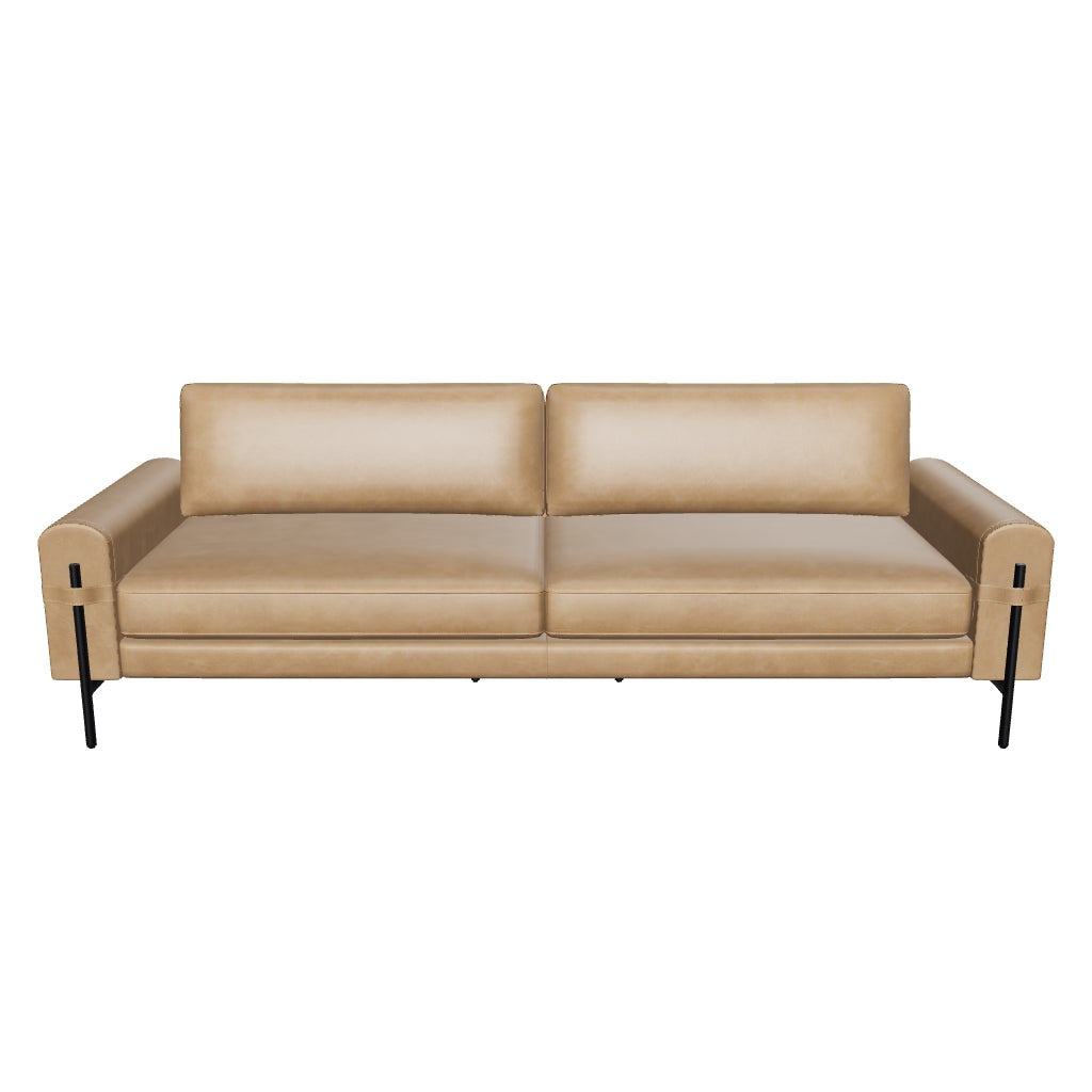 Camus Sofa - Ludlow Sesame Leather