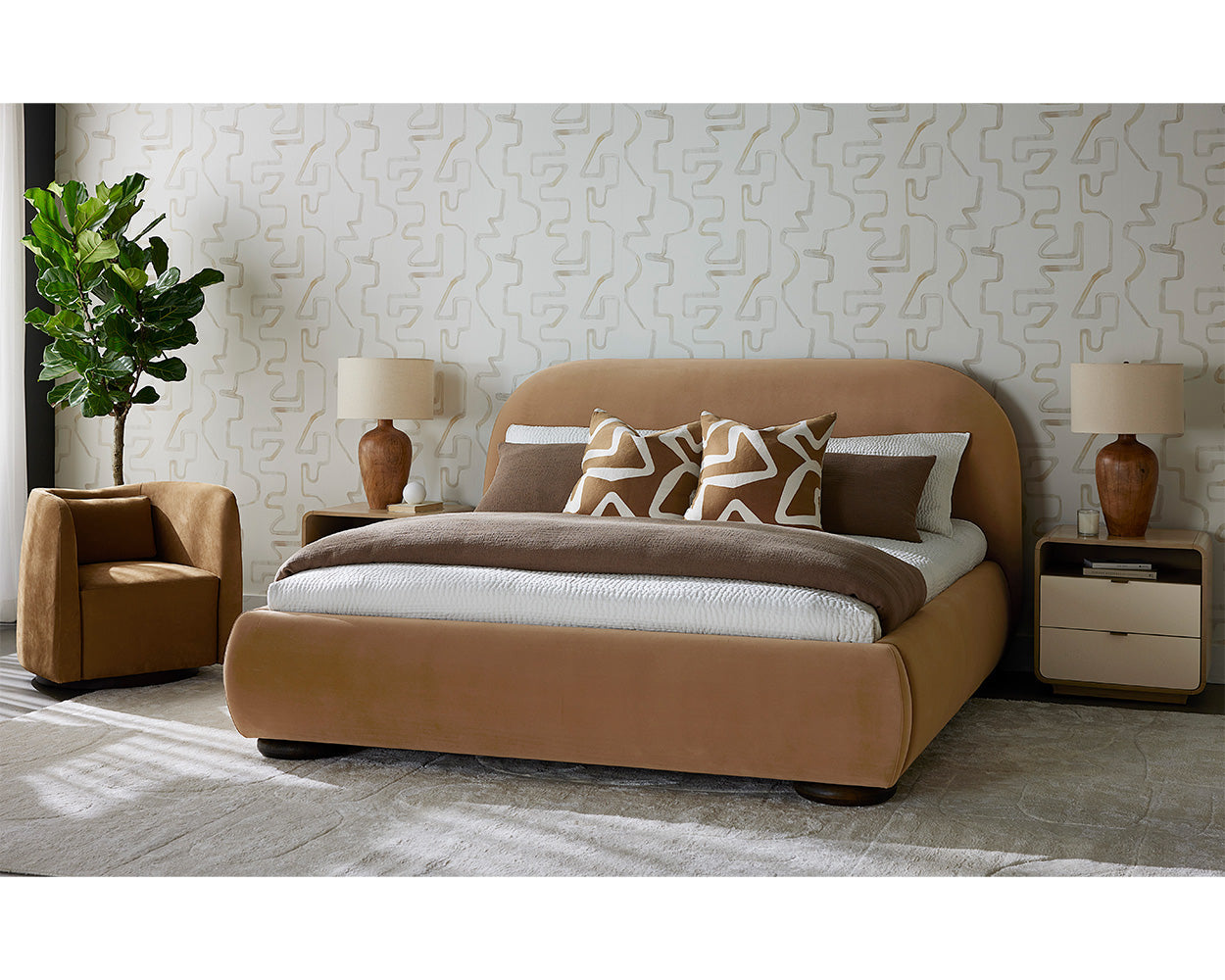 Marin Bed - King - Kona Camel