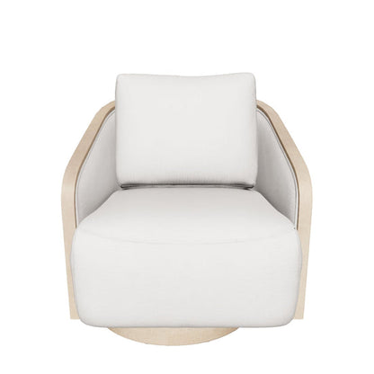 Tasia Swivel Lounge Chair - Effie Linen