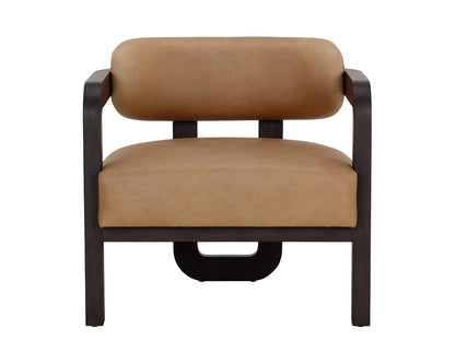 Madrone Lounge Chair - Brown - Ludlow Sesame Leather