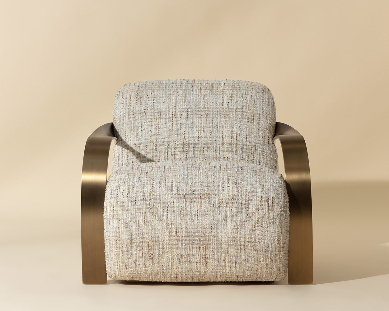 Sonesta Lounge Chair - Antique Brass - Haute Cobblestone
