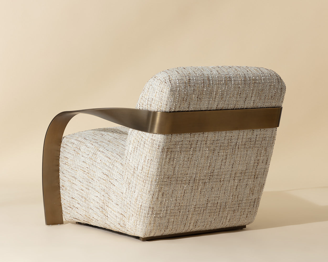 Sonesta Lounge Chair - Antique Brass - Haute Cobblestone
