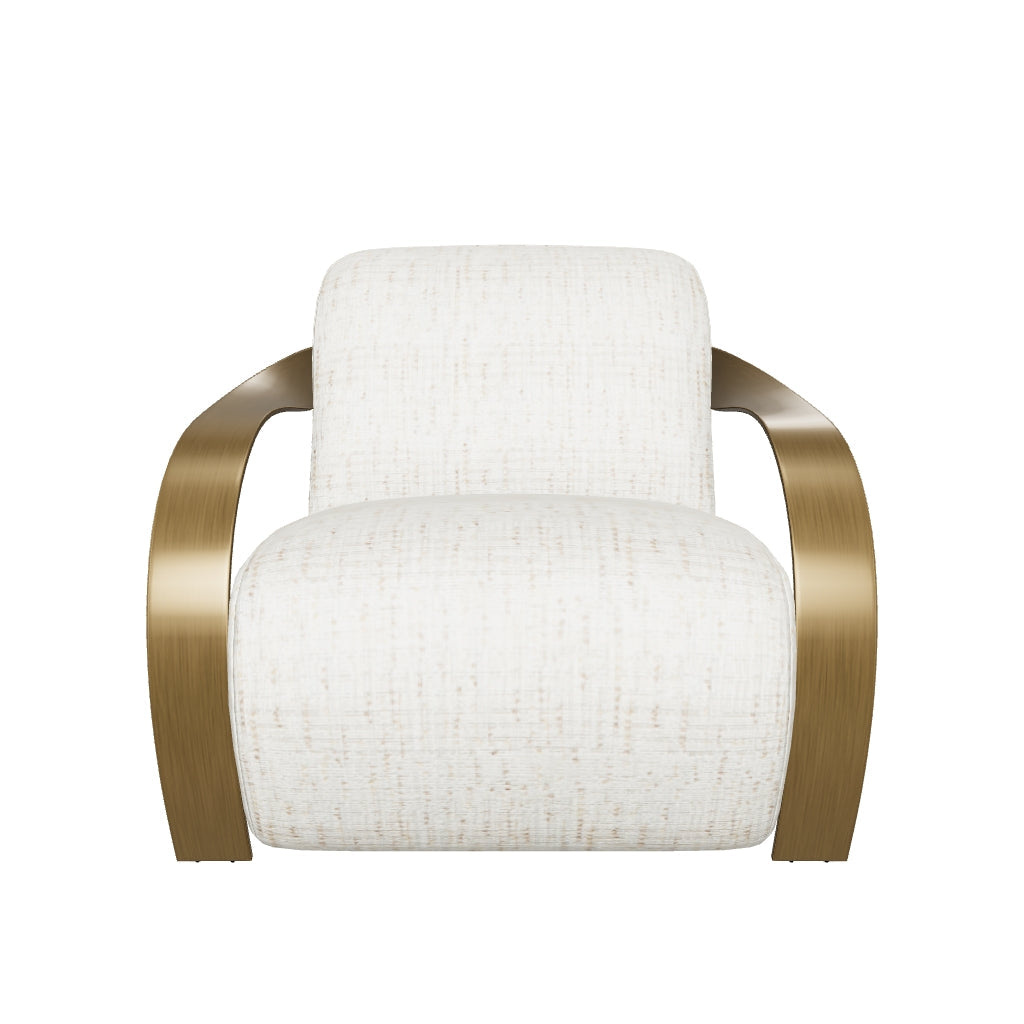 Sonesta Lounge Chair - Antique Brass - Haute Cobblestone