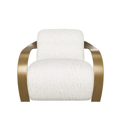 Sonesta Lounge Chair - Antique Brass - Haute Cobblestone