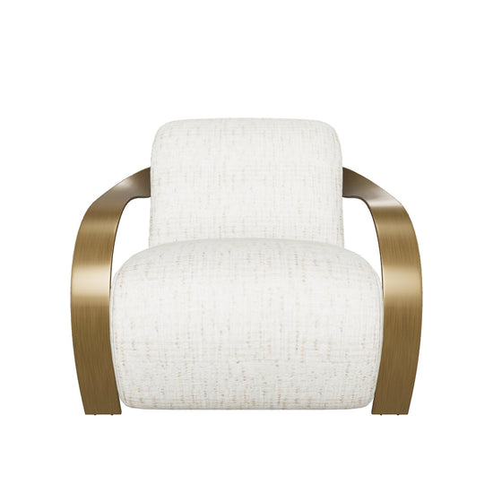 Sonesta Lounge Chair - Antique Brass - Haute Cobblestone