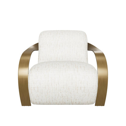 Sonesta Lounge Chair - Antique Brass - Haute Cobblestone