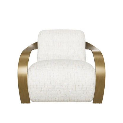 Sonesta Lounge Chair - Antique Brass - Haute Cobblestone