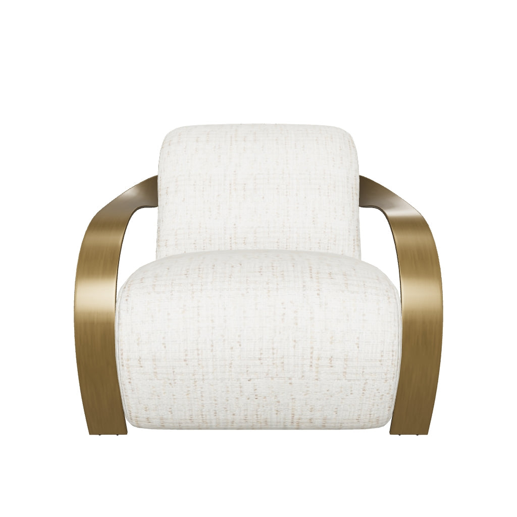 Sonesta Lounge Chair - Antique Brass - Haute Cobblestone