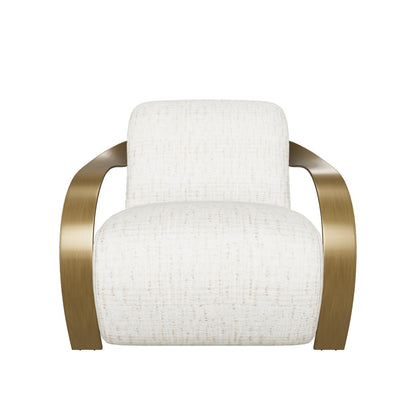 Sonesta Lounge Chair - Antique Brass - Haute Cobblestone