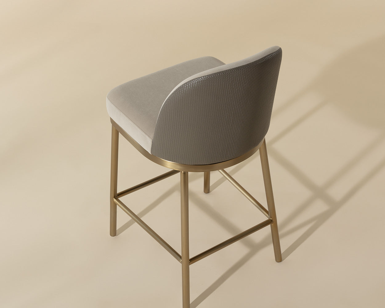 Lavania Counter Stool - Meg Taupe / Porcini Taupe