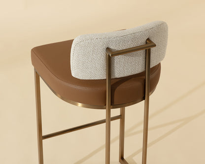 Larissa Barstool - Napa Cognac / Rhea Light Barley