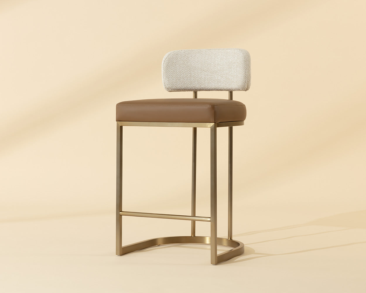 Larissa Counter Stool - Napa Cognac / Rhea Light Barley