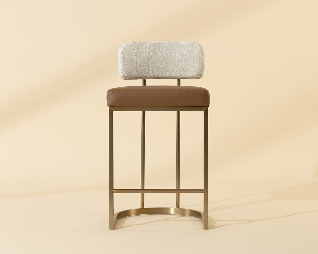 Larissa Counter Stool - Napa Cognac / Rhea Light Barley