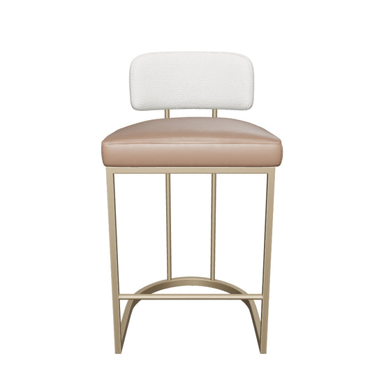 Larissa Counter Stool - Napa Cognac / Rhea Light Barley