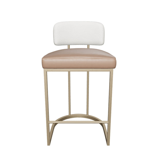 Larissa Counter Stool - Napa Cognac / Rhea Light Barley