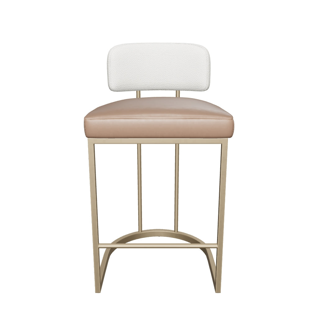 Larissa Counter Stool - Napa Cognac / Rhea Light Barley