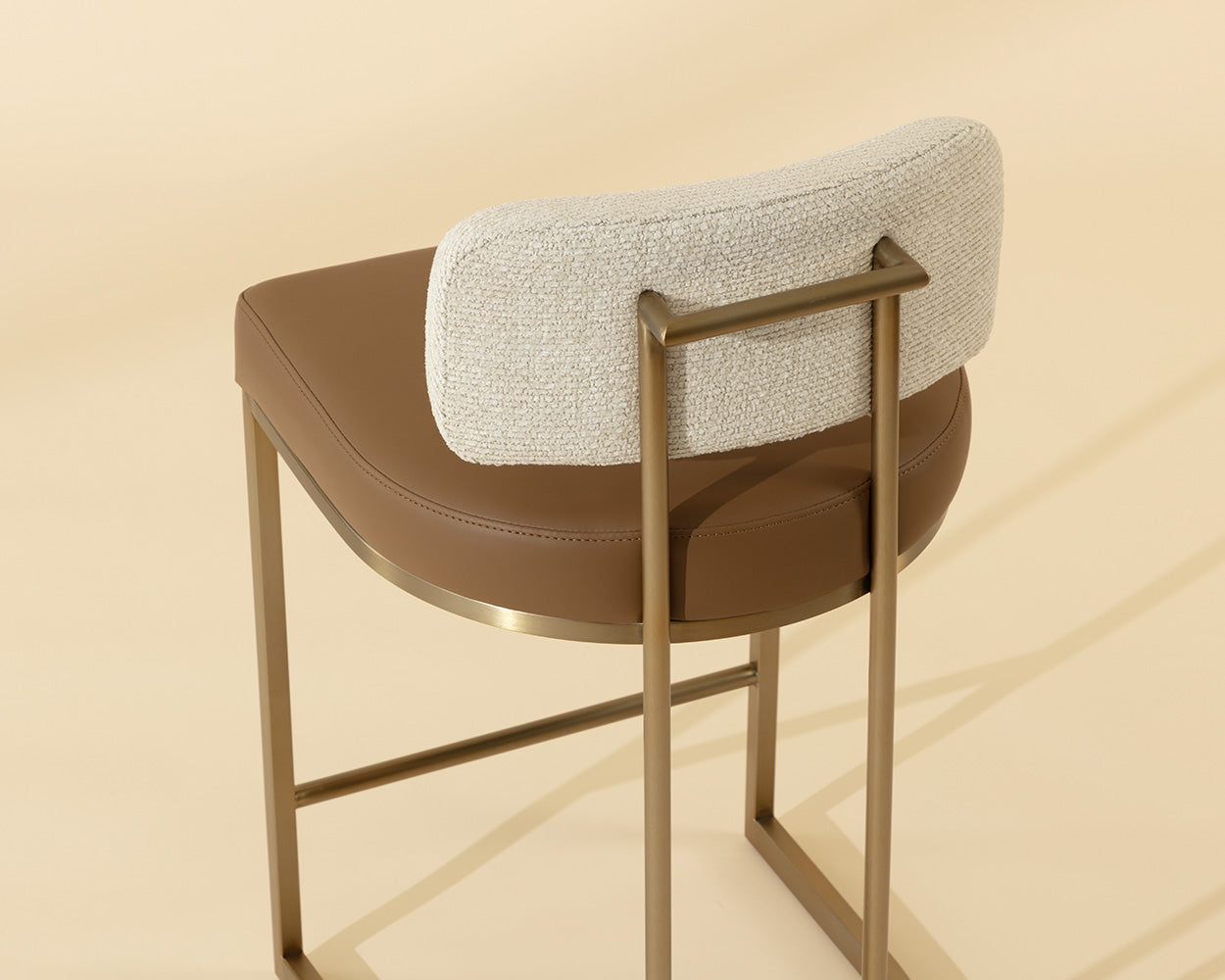 Larissa Counter Stool - Napa Cognac / Rhea Light Barley