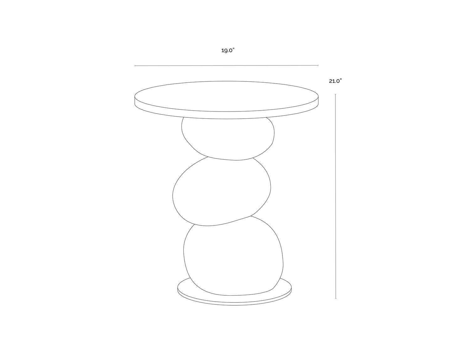 Paplo End Table - Black
