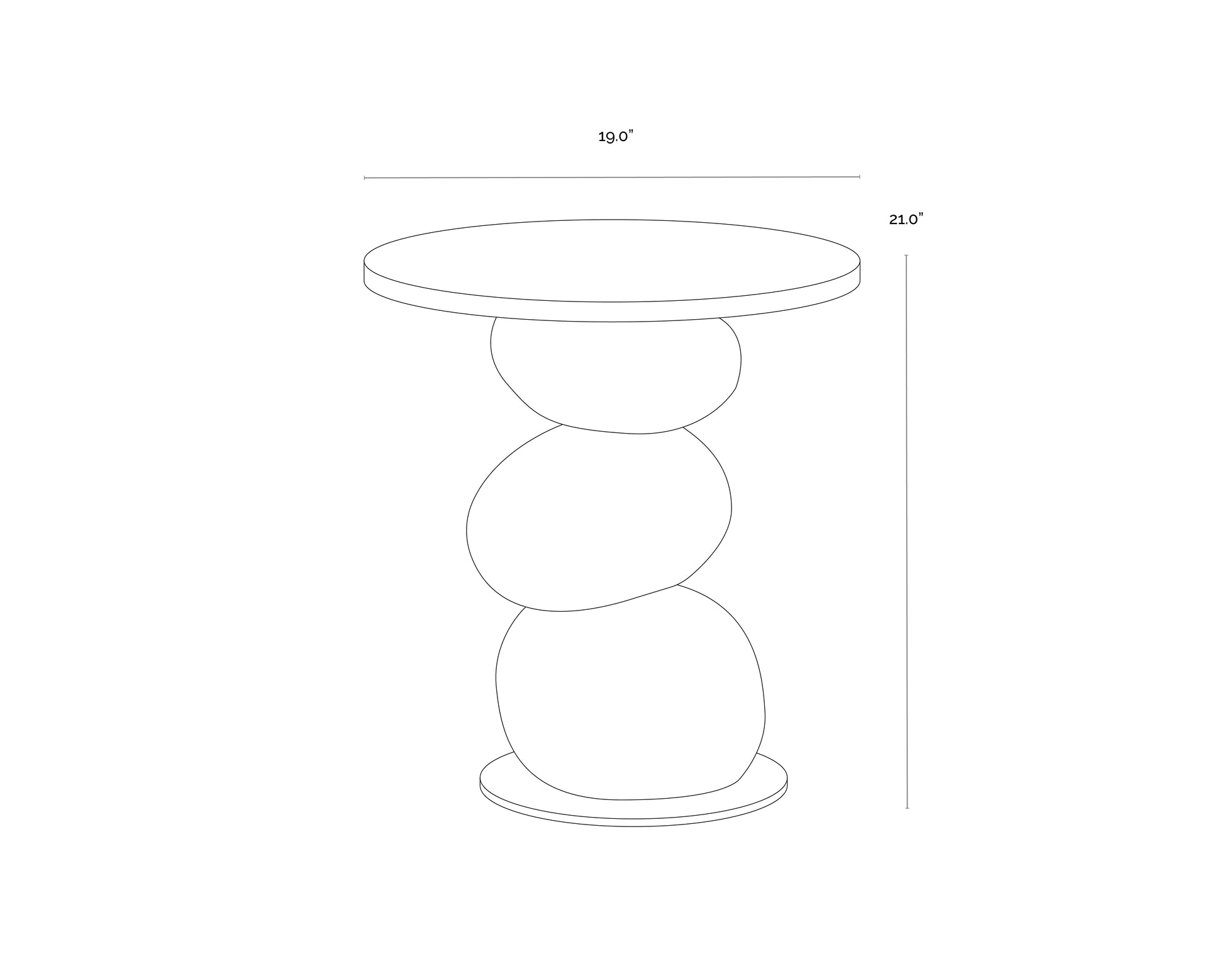 Paplo End Table - Black