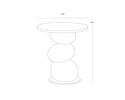 Paplo End Table - Black