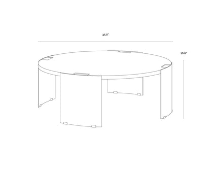 Gallus Coffee Table - Carbon