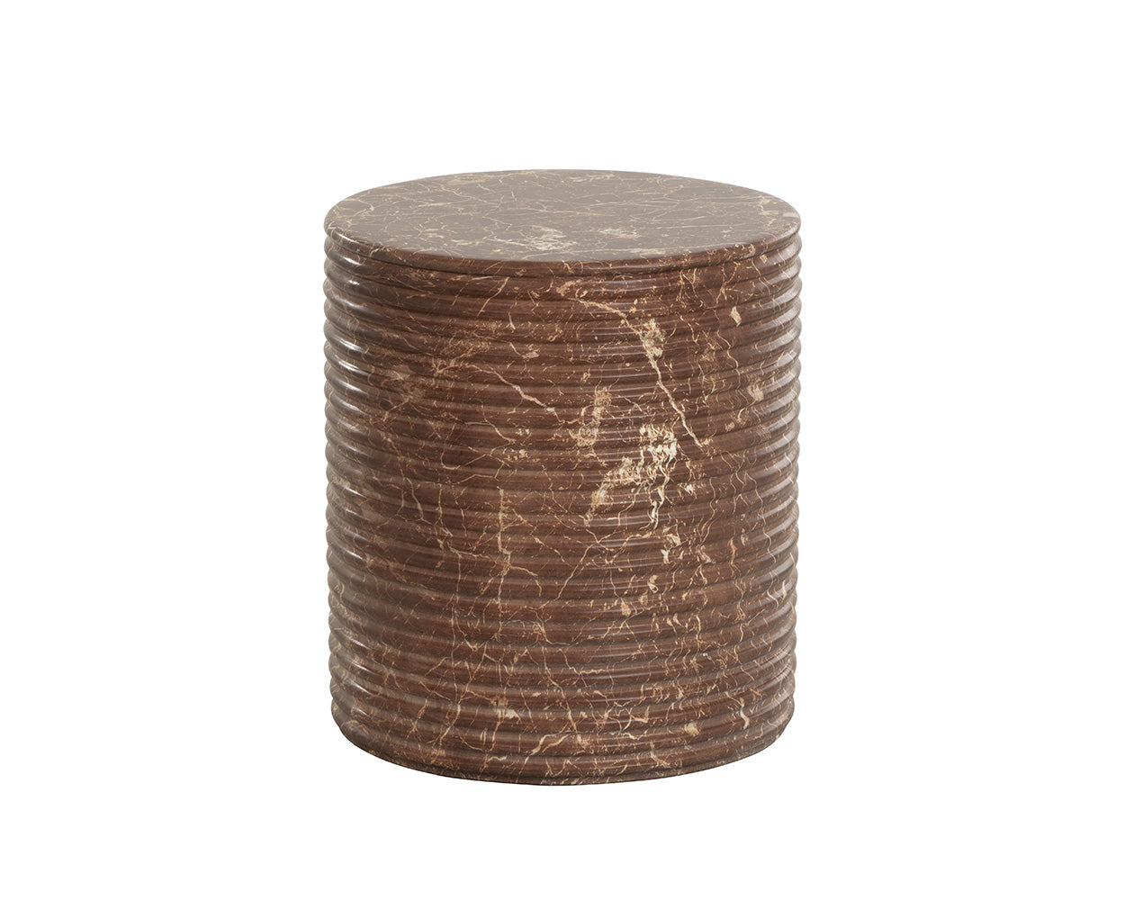 Riva Stool - Marble Look - Mocha