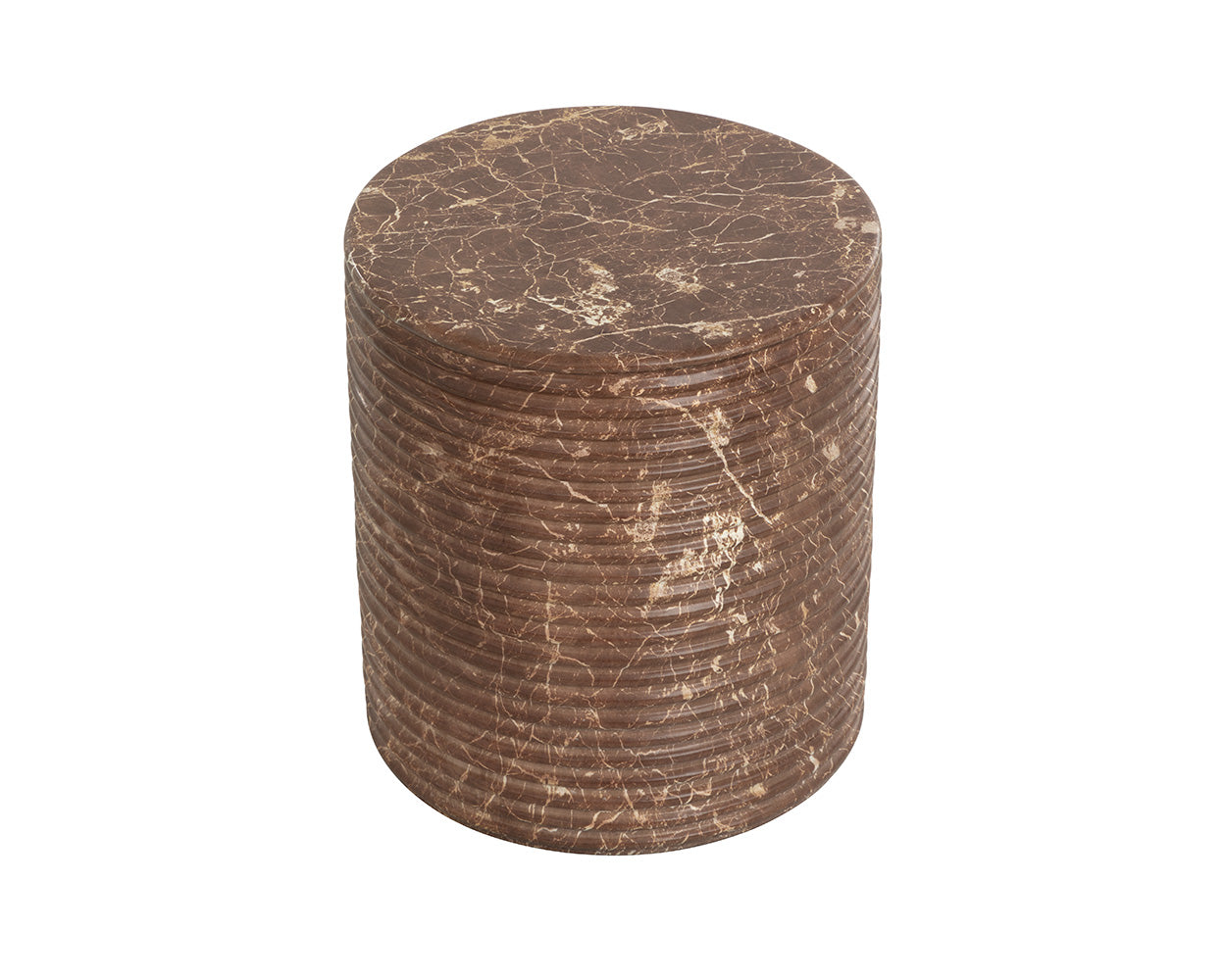 Riva Stool - Marble Look - Mocha